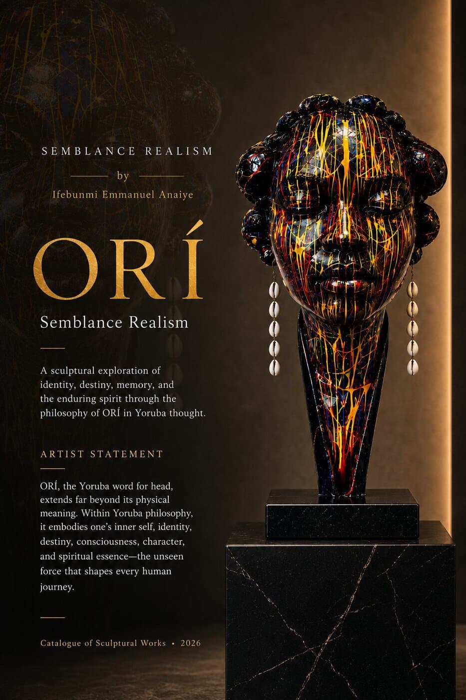 OR\u00cd sculpture, Emmanuel Anaiye Ifebunmi art